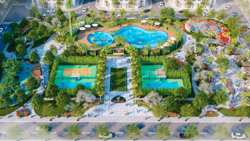 Kh&ocirc;ng gian xanh tại Sun Group Bắc Ninh