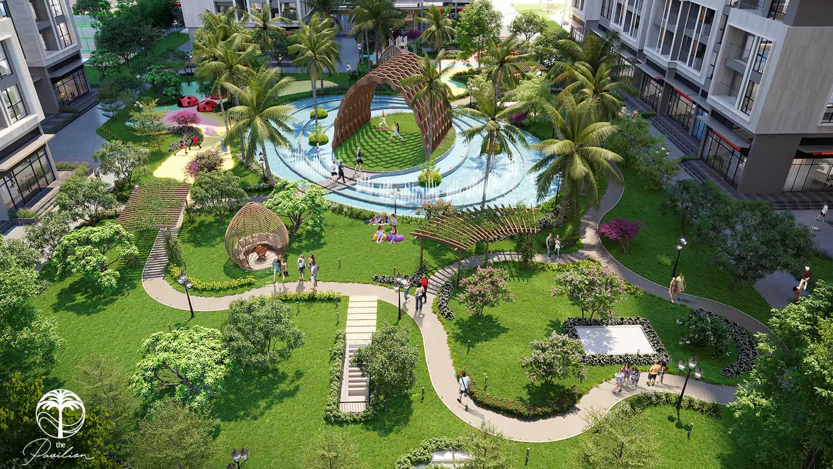 Kh&ocirc;ng gian xanh tại Sun Group Bắc Ninh